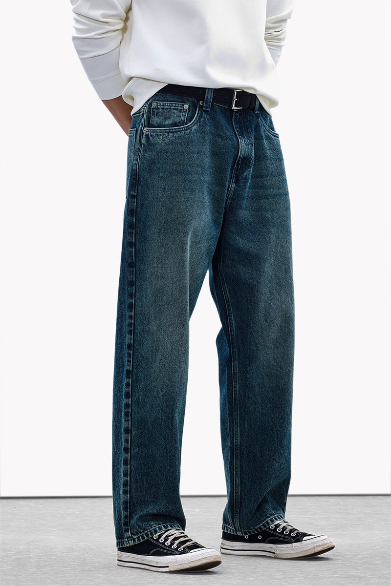 SNITCH Baggy Core Lab Washed Jeans - Image 1